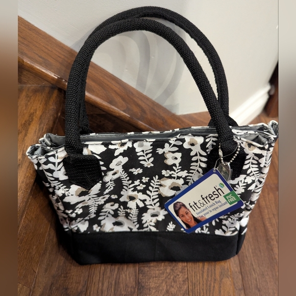 Fit & Fresh Insulated Lunch Bag & Ice Pack Floral New With Tags - Picture 1 of 9